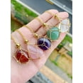 thumbnail image 2 of QQTDFG 1pc Handmade Black onyx Crystal Pendant Holder Necklace Stainless Steel Cage-default, 2 of 3