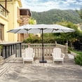 thumbnail image 2 of WestinTrends 15 x 9 Ft Twin Double Sided Outdoor Umbrella, Large Rectangle for Patio Balcony with Crank Lift (Base Not Included), White, 2 of 5