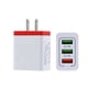 thumbnail image 1 of Cateissary rápido de 3 puertos para 3 USB para de teléfono móvil para Adaptador de de pared Cargadores de dispositivos electrónicos enchufe rojo y estadounidense Enchufe de EE. UU., 1 of 5