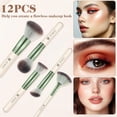 thumbnail image 6 of Set of 12 Diversity Makeup Brushes Premium Synthetic Bristles Powder Foundation Concealers Blending Lipstick Eyeshadow Eyebrow Highlighter Makeup Brush, 6 of 8