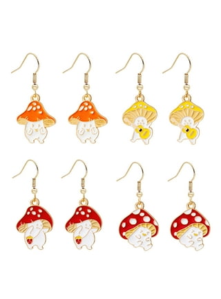 Fashion Cartoon Animal Cute Duck Earrings for Women Jewelry Gifts Eating  Sets for Multiple Piercings (Purple, One Size)