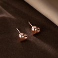 thumbnail image 5 of Solid 925 Sterling Silver 8MM Fat Heart Earrings Studs for Women Teens Sweet Love Studs Earrings, 5 of 10