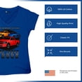 thumbnail image 6 of American Steel Tough Truck Women's V-Neck T-shirt Offroad Pickup 4x4 USA Power, 6 of 7
