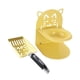 thumbnail image 3 of Pala para arena de gatos, cuenco elevado para gatos, suministros resistentes para el hogar, tamiz para gatitos Amarillo, 3 of 9