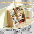 thumbnail image 6 of 4 Tier  Bookshelf,4 Layer Sling  Book Shelf for  Rooms,Wood Children Bookcase, Storage Book Rack,Toddler Bookshelf, Book and Toy Organizer,Book Display Shelf for Bedroom, Nursery, 6 of 7