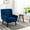 Blue, variant on Ergonomic Inclining Backrest Velvet Chair / Relaxing Lounge in Bedroom