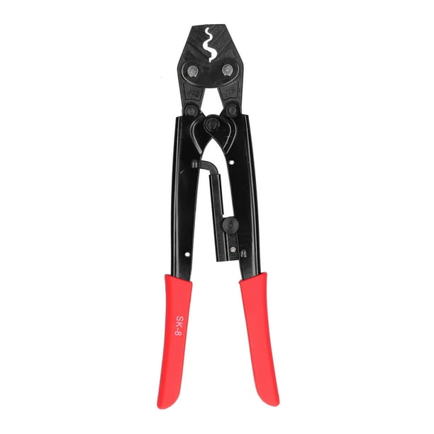 Alicates de crimpado de terminales con trinquete, manual de crimpadora de terminales con trinquete Alicates de crimpado manuales Crimpadora de terminales con trinquete Instalación sin esfuerzo