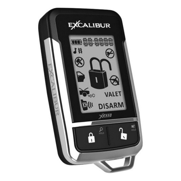 Excalibur 151003E Télécommande de Remplacement pour Alarme de Voiture LCD 2 Voies AL18703DB