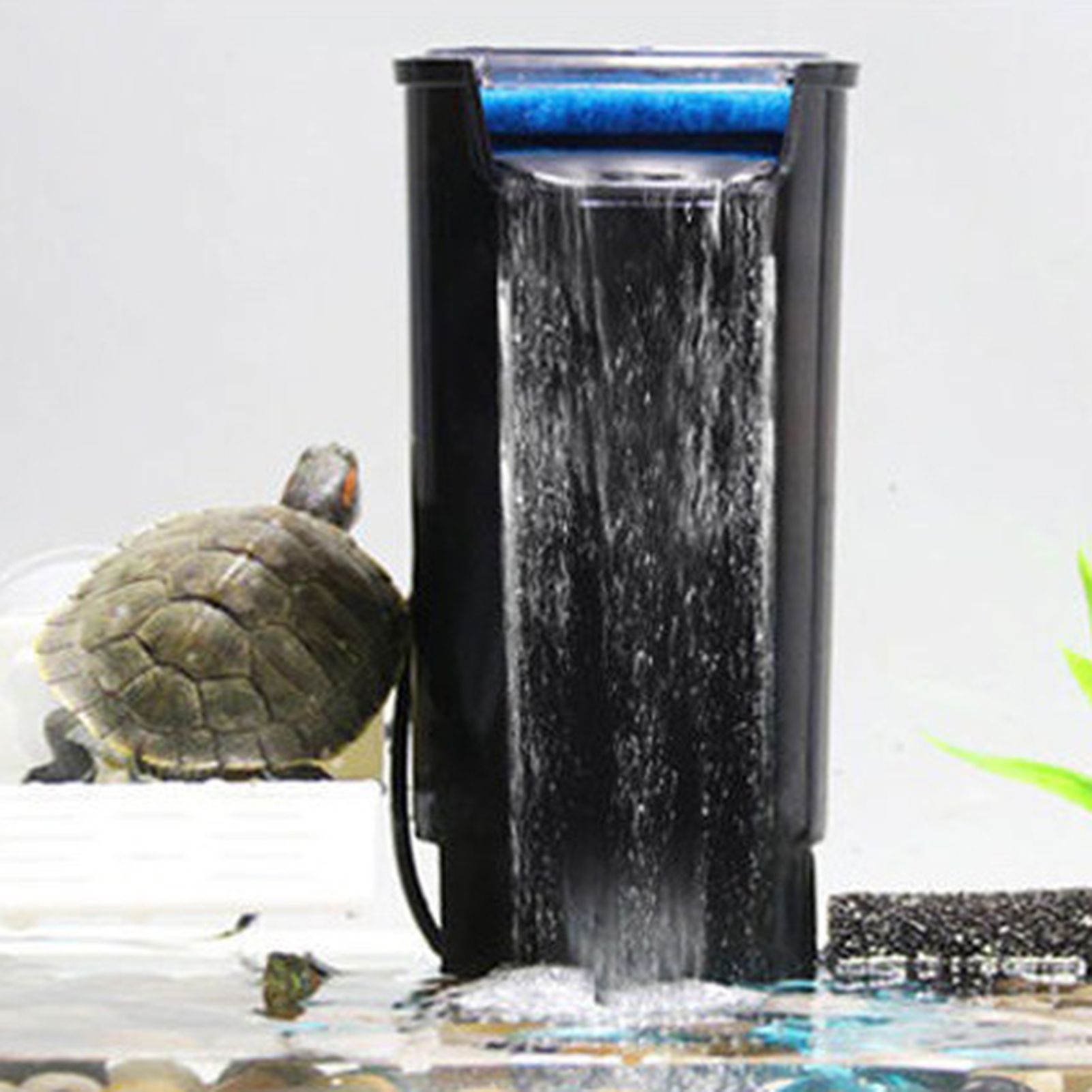 Guiexla Tank Filter Large Filter Space Ultra Silent Turtle Tank Filter Fast Effective Filtration for Aquariums Fish Tank
