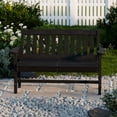 thumbnail image 2 of Wildridge Classic Mission Bench, Black - Outdoor Weather Resistant Poly Lumber Bench for Patio, Deck, Garden, 2 of 4