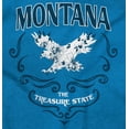 thumbnail image 2 of Cute Montana Treasure State Wild Bird Women's Graphic T Shirt Tees Brisco Brands 3X, 2 of 6