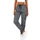 thumbnail image 2 of TaTaai Women Solid Color Casual Jogger Pants Waffle Knit Elastic Waist With Pockets Loose Fit Soft Comfortable Lightweight Breathable Machine Washable Non See-through Daily Office Wear Gift, 2 of 8