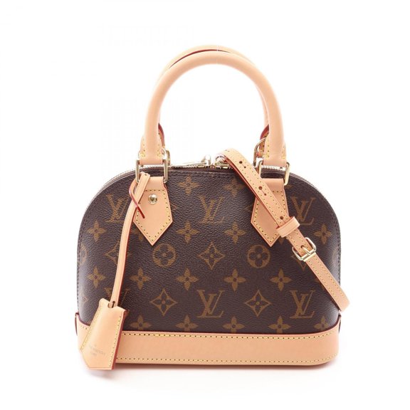 Pre-Owned Louis Vuitton Alma BB 2-Way Handbag, Coated Canvas and Leather, Monogram Pattern,...