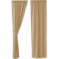 thumbnail image 2 of VHC Brands Tobacco Cloth, Farmhouse Curtain Panels, Khaki, 96x40, Set of 2, 2 of 4