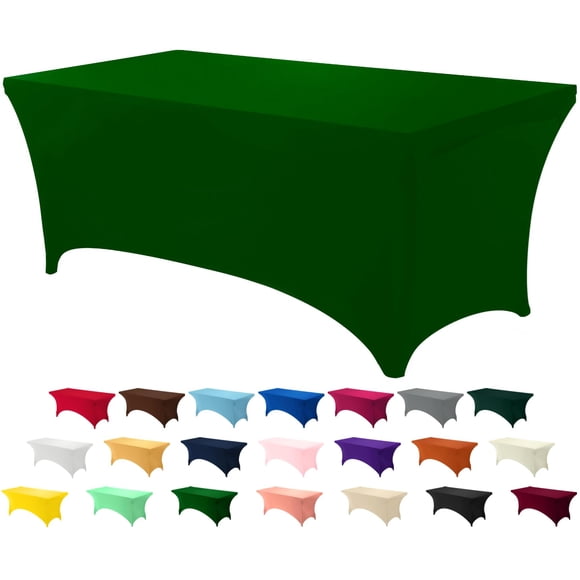 Mantel Utopia Kitchen de elastano de 6 pies [1 paquete, verde esmeralda]