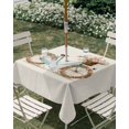 thumbnail image 2 of Square Outdoor Tablecloth with Umbrella Hole Vintage Bicycle Outside Table Cloth Waterproof Patio Table Cover Farmhouse Botanical Blossom Floral Zipper Tablecloths for Picnic Party Camping 54x54 Inch, 2 of 8