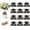 A, variant on 2026 Graduation Cap Glitter Paper Tags with Twine 24Pcs Grad Party Hanging Decorations for Vase Centerpieces Wine Bottles and Favors
