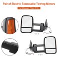 thumbnail image 2 of Pair of Electric Extendable Towing Mirrors for Mitsubishi Triton 2015+ Black, 2 of 5