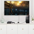 thumbnail image 2 of Interface Multimédia HD Interrupteur Bidirectionnel 2 Entrées 1 Sortie Séparateur 4K pour Ordinateurs Portables Moniteurs Projecteurs, 2 of 7