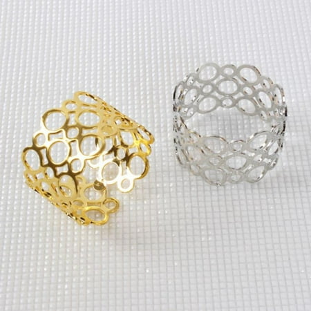 

2pcs Napkin Ring Napkin Buckle Hoop Napkin Ring Holder Christmas Holiday Wedding Party Dinner Table Supplies