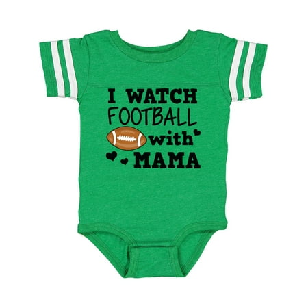 

Inktastic I Watch Football with My Mama Gift Baby Boy Bodysuit