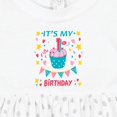 thumbnail image 4 of Inktastic Colorful Cupcake and Confetti Girls 1st Birthday Girls Baby Dress, 4 of 5