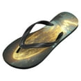 thumbnail image 2 of YAZAOOSummer Flip Flops Creatively Moonlit Ocean Reflection Simple Beach Sandals, 2 of 8