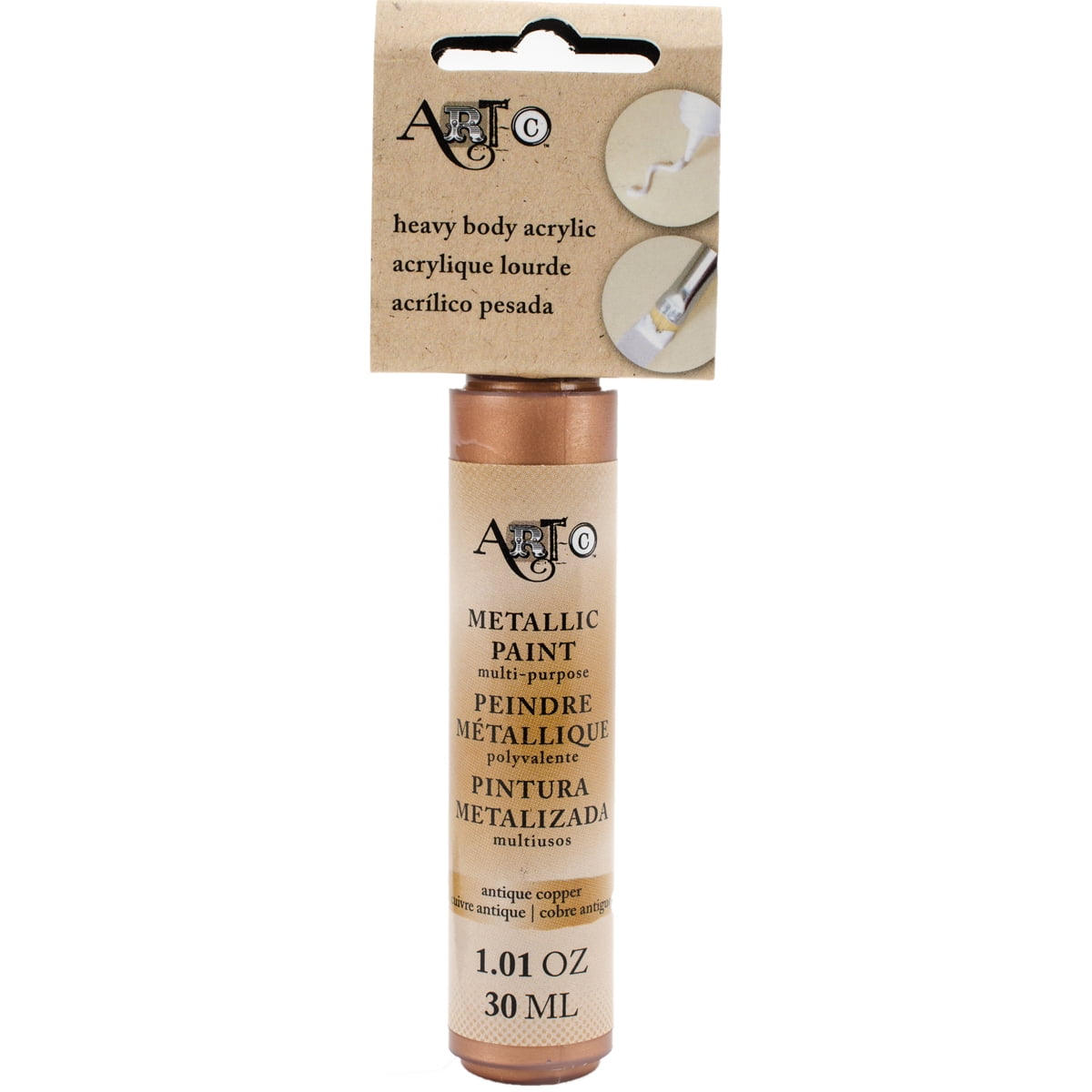 ArtC Heavy Body Acrylic Paint 30mlMetallic Antique Copper