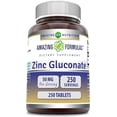 thumbnail image 1 of Amazing Nutrition Zinc Gluconate Apoyo Inmune Defensas 250tb, 1 of 4