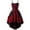 Red#women's halloween casual dresses, variant on nerohusy Black and Red Gothic Dress for Womens Lace Patchwork Spaghetti Strap Corset Dress Printed Plus Size Vintage Dresses Red,XXXXL