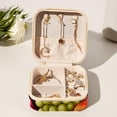 thumbnail image 6 of Thanksgiving Fruit Travel Portable Square Jewelry Organizer Box - Earring Holder, Ring, Necklace, Bracelet Storage - Suitable for Girls and Women - Jewelry Stand, Jewelry Boxes, 6 of 6
