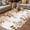 Brown, variant on Blue Green Eucalyptus Leaves Outdoor Rug for Patio/Deck/Porch, Non-Slip Large Area Rug 4 x 6 Ft, Spring Summer Botanical Indoor Outdoor Rugs Washable Area Rugs, Reversible Camping Rug Carpet Runner
