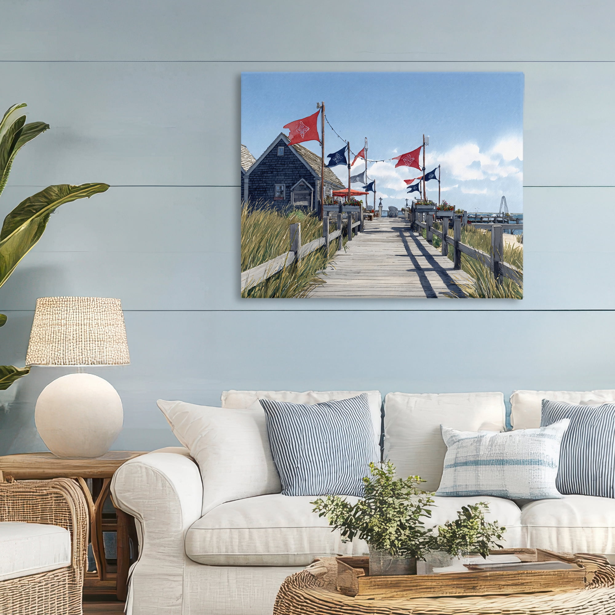 Stupell Industries Summer Boardwalk Stroll Canvas Wall Art, design by Franklyn Gregory