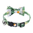 thumbnail image 3 of Collares ajustables CHAO para gatos y perros pequeños a cuadros con pajarita y cascabel, 3 of 5