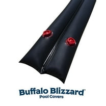 Buffalo Blizzard Black 10' Double Chamber 22 Gauge Vinyl Water Bags for Inground Swimming Pools, 6 Pack
