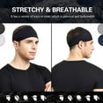 thumbnail image 5 of Sports Headbands for Men and Women (4 Pack) - Lightweight Sweat Band Moisture Wicking Workout Sweatbands for Running, Cross Training, Yoga and Bike,Unisex Hairband, 5 of 8