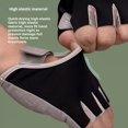 thumbnail image 2 of TNOBHG Sports Gloves 1 Pair Half Finger Workout Gloves with Fastener Tape Soft High Elastic Shock-absorbing Anti-slip Breathable Riding Cycling Gloves Half, 2 of 8