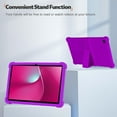 thumbnail image 4 of zukof Case for T-Mobile REVVL Tab 2 10.1 Inch Android Tablet - Lightweight Slim Flexible Soft Silicone Stand Case Friendly Cover (Purple), 4 of 5