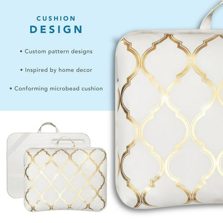 LapGear - Designer Lap Desk for 15.6" Laptop - Gold Quatrefoil