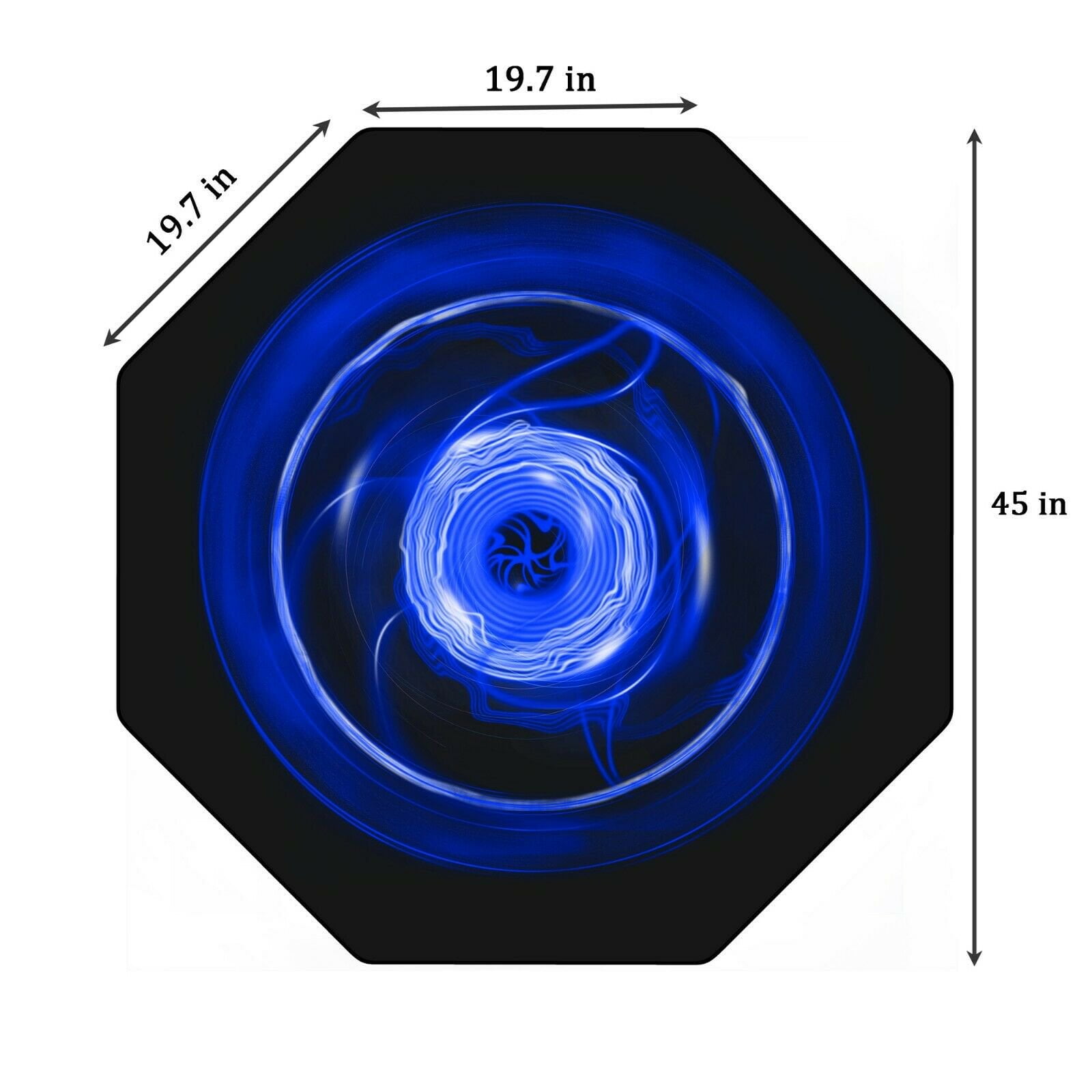Gaming Chair Mat for Hardwood Floors, 45 Inch Octagon Floor Protector