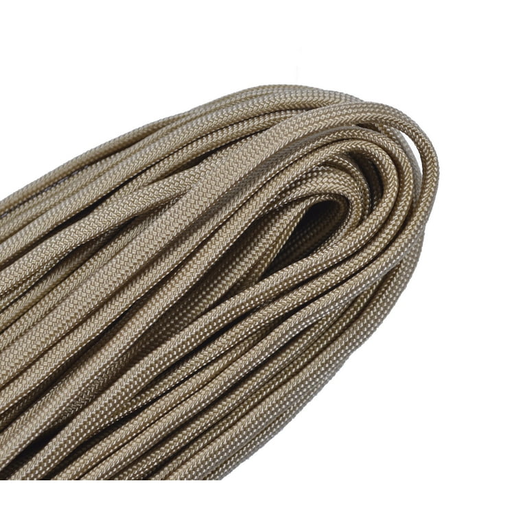 Gold Coreless / Flat 550 Paracord - 100 Foot Bundle