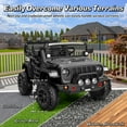 thumbnail image 6 of Funcid 24 Volt Ride on Toys, 2-Seater Electric Car, 400W Ride on Cars with Remote Control, Ride on Truck W/ Bluetooth, Music, Power Display, High/Low Speed, Light Control, Suspension, Black, 6 of 10