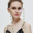 thumbnail image 4 of Colors Sunglasses Chain Exquisite Metal Glasses Chain Splicing Glasses Chain Multifunctional Mask Chain Imitation pearl chain Black, 4 of 6