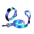 thumbnail image 2 of CBFFDC Flashing Dog Collar LED Light Dog Collar Adjustable Length USB Rechargeable 3 Light Modes Wrapped Rubber Webbing Night Glow Collar, 2 of 5