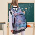 thumbnail image 7 of FORMRS School Backpack 17" Student Travel Bag with Laptop Compartment, Pink Marble Pattern, 7 of 7