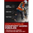 thumbnail image 2 of Plantillas ortopédicas CRUVHEAL Work Comfort, antifatiga, negras, 2 of 6