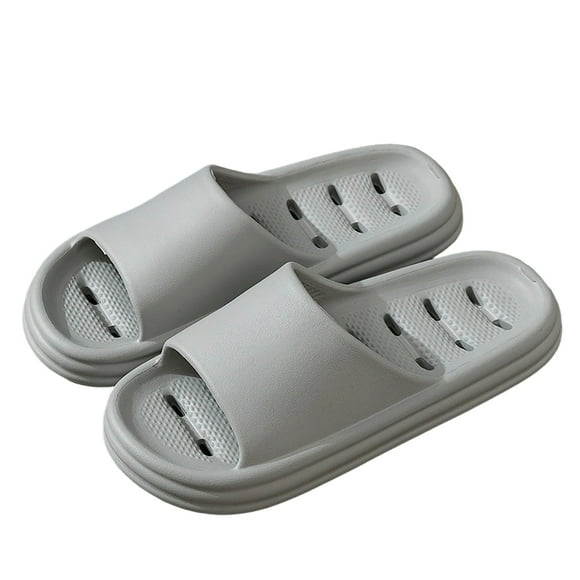 Wensltd Women EVA Slippers Round Toe Hollow-out Spring Summer Slipper for Indoor Solid Color Home Bathroom Slipper
