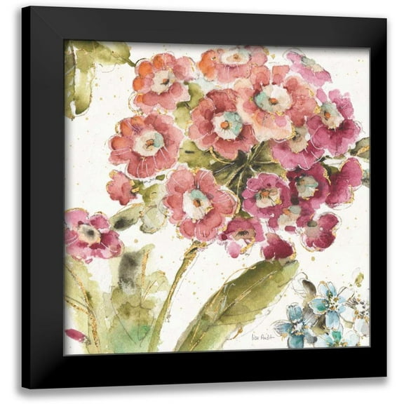 Audit, Lisa 12x12 Black Modern Framed Museum Art Print Titled - Country Bloom IV