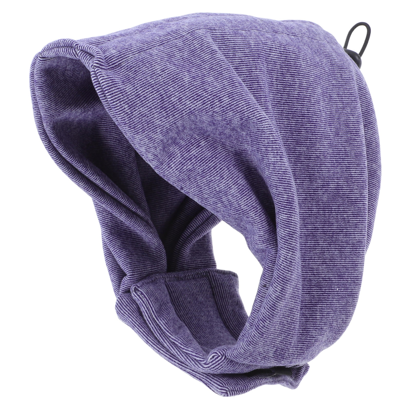 DEEPCRAFF Dog Head Ear Warmer Violet Soft Durable Neck Cover for Noise Protection and Travel