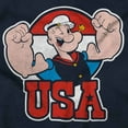 thumbnail image 2 of Popeye The Sailor Man USA Muscle Women's T Shirt Ladies Tee Brisco Brands S, 2 of 5